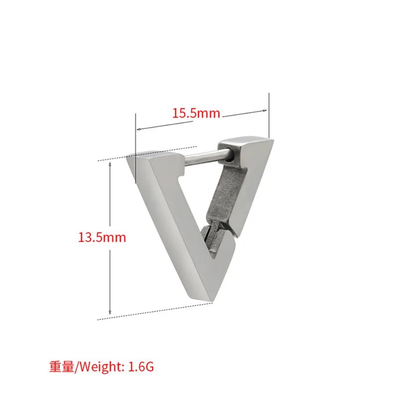 Stainless Steel 3 Color Mini Geometric Earrings Trendy Hoop Huggie Earrings For Women Men Fashion Ear Jewelry (KSS436)