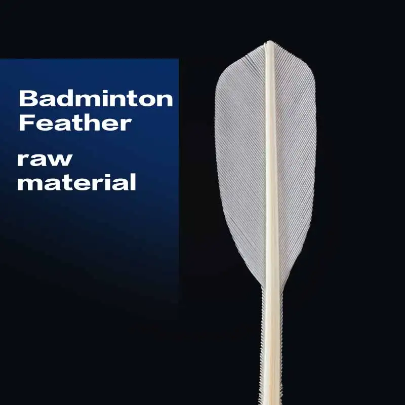 High Quality Custom Badminton Shuttlecocks Full round with Durable Class a Goose Feather and Cork Head Model