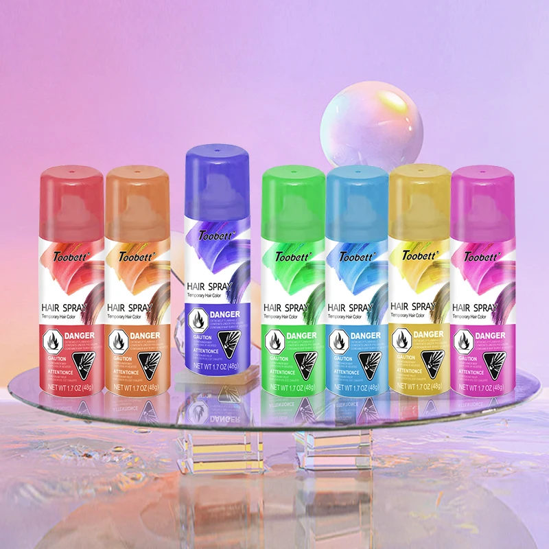 Temporary Hair color spray strong hold hair dye spray aerosol Party hair spray