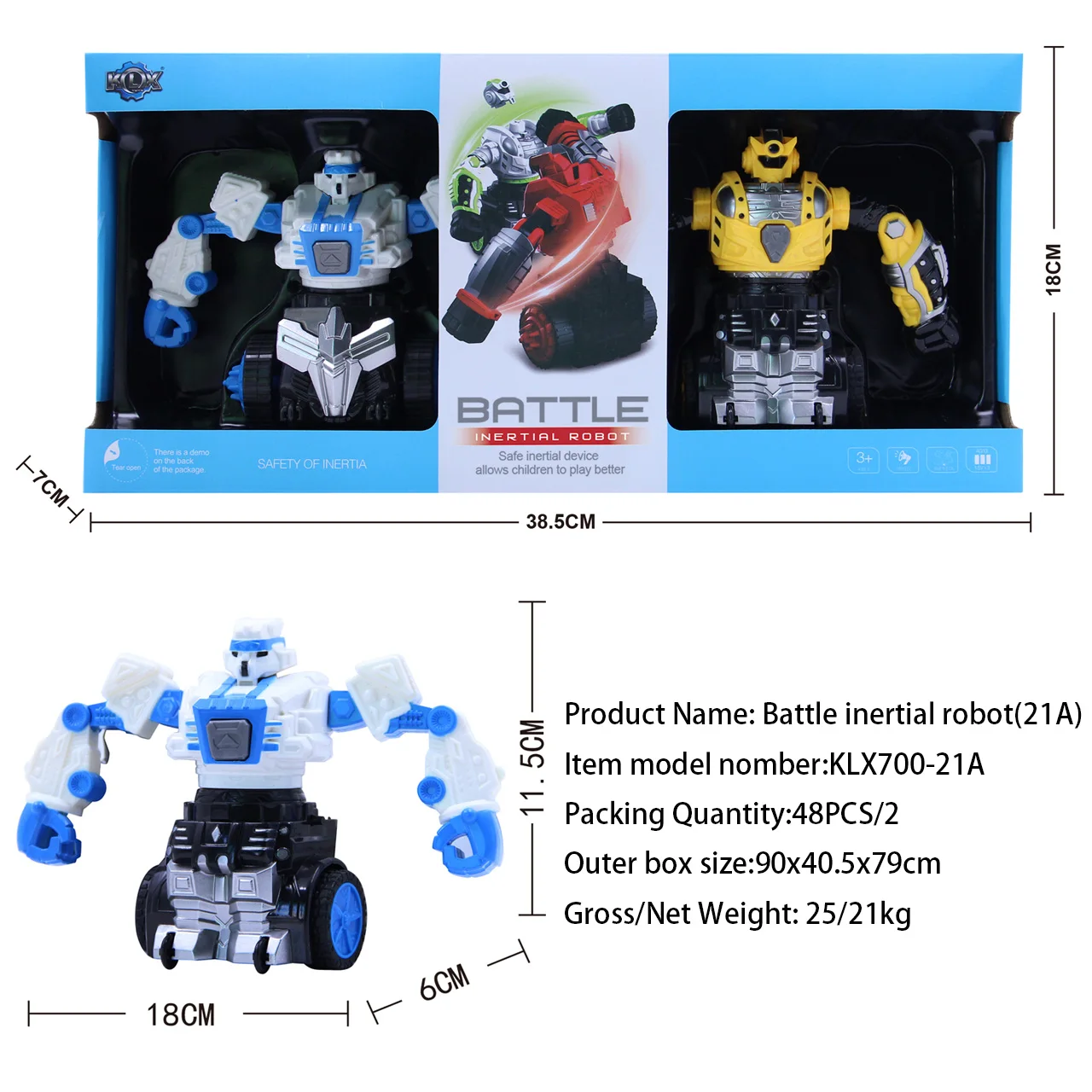 Boxing Fighting  Battle Robot for Boys Plastic Light & Sound Robot Toy Differential Drive Electra Toy