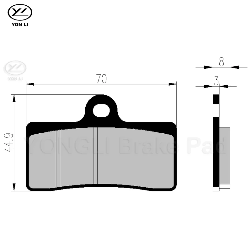 yongli Friction plate motorcycle brake pad for CF MOTO spare parts
