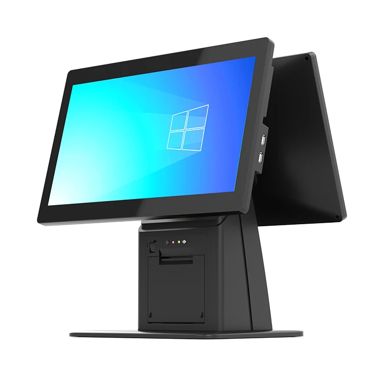 DLSUM-TA touch pos billing open frame industrial panel pc with built in Printer cloud pos system billing machine cash register