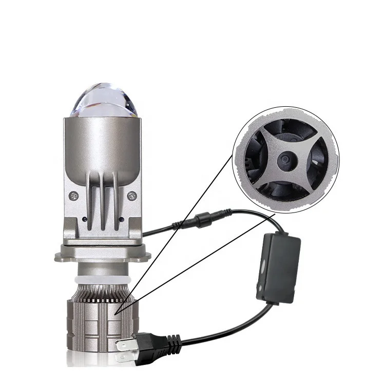 Chinese factory makes super bright dual lens car bulb bulb high and low light lamp laser H4 Led projector headlamp Led lamp