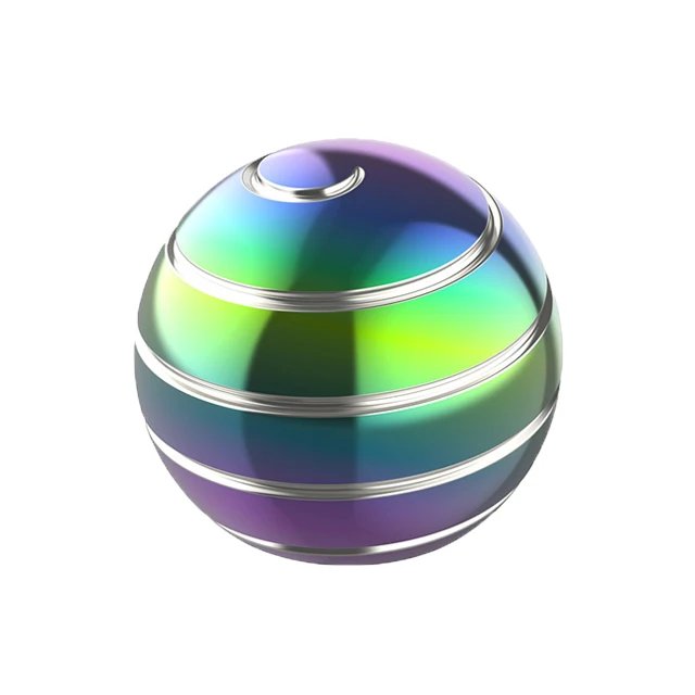 Wholesale 40mm 45mm 55mm Rotation Gyro Ball Transfer Gyro Kinetic Spinning Fidget Spinner Toys for Anxiety