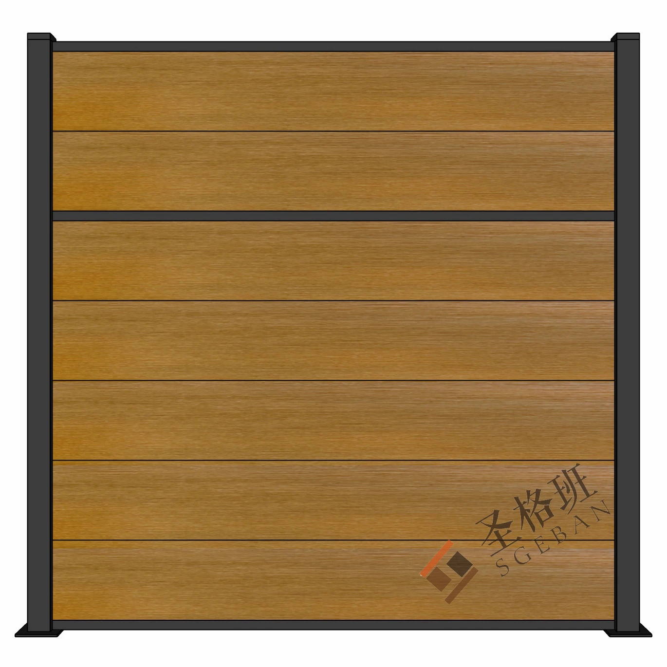 Factory Wholesale Garden Privacy Safety Cheap Wood Plastic Composite Decorative For Sale wpc fence panel