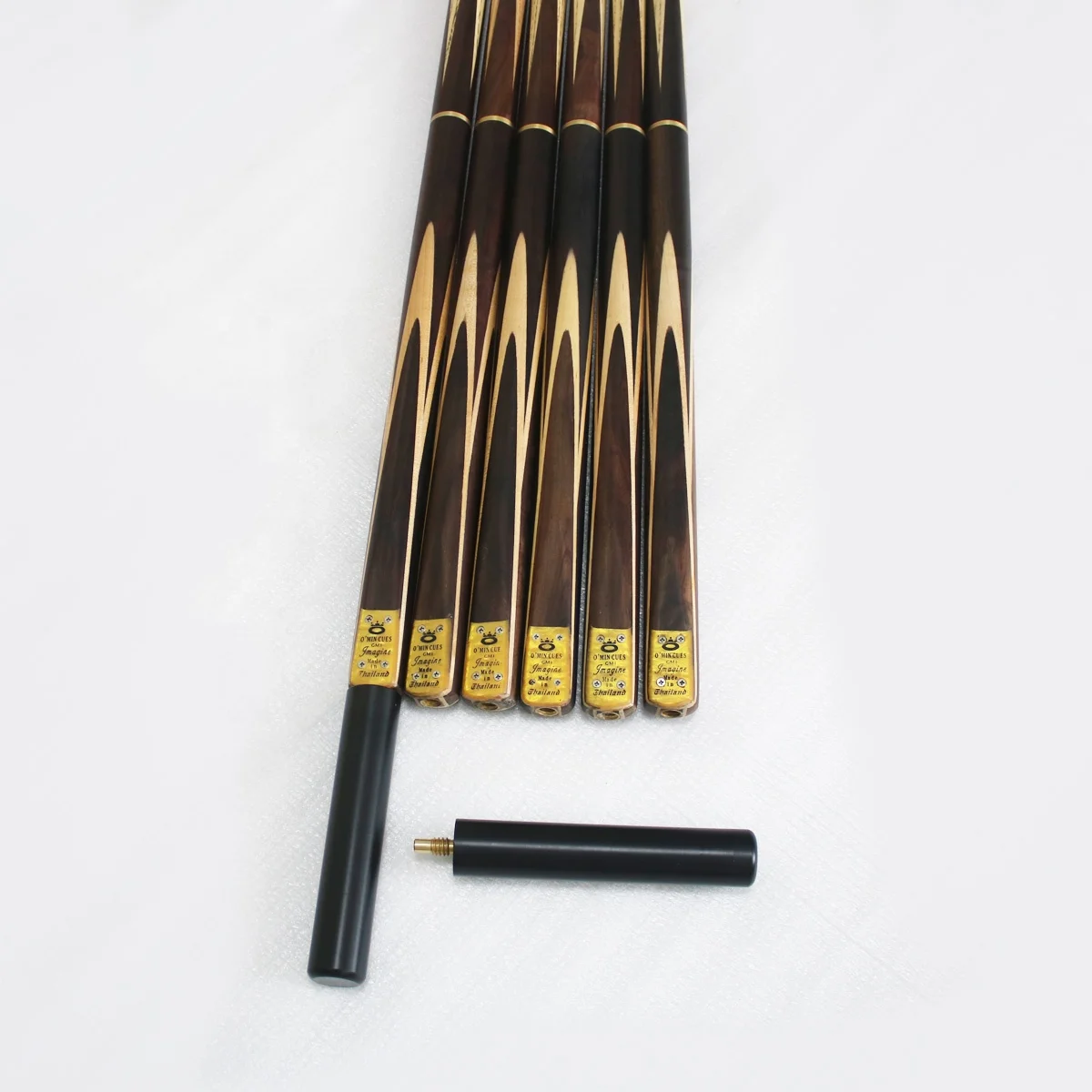High Quality Ash Wood Handmade 3/4 Billiard Snooker Cue With Extension