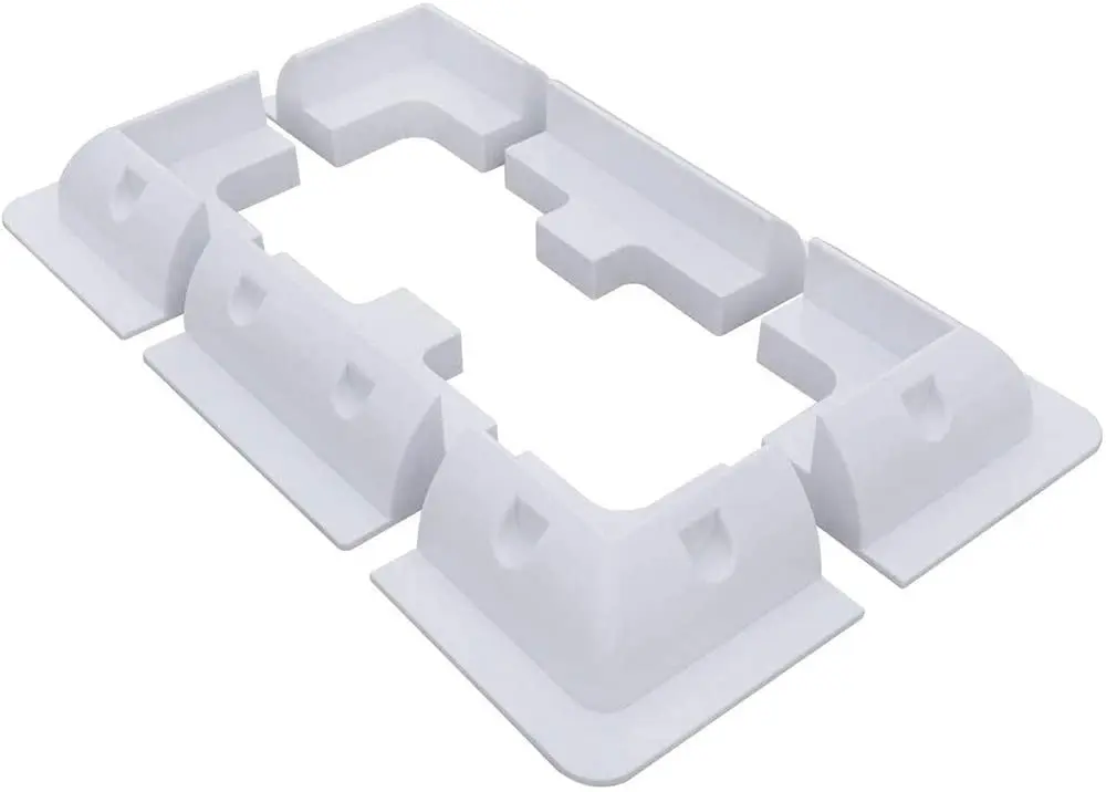 RV solar panel mounting bracket van car abs white motorhome on structure z bracket for solar panel install