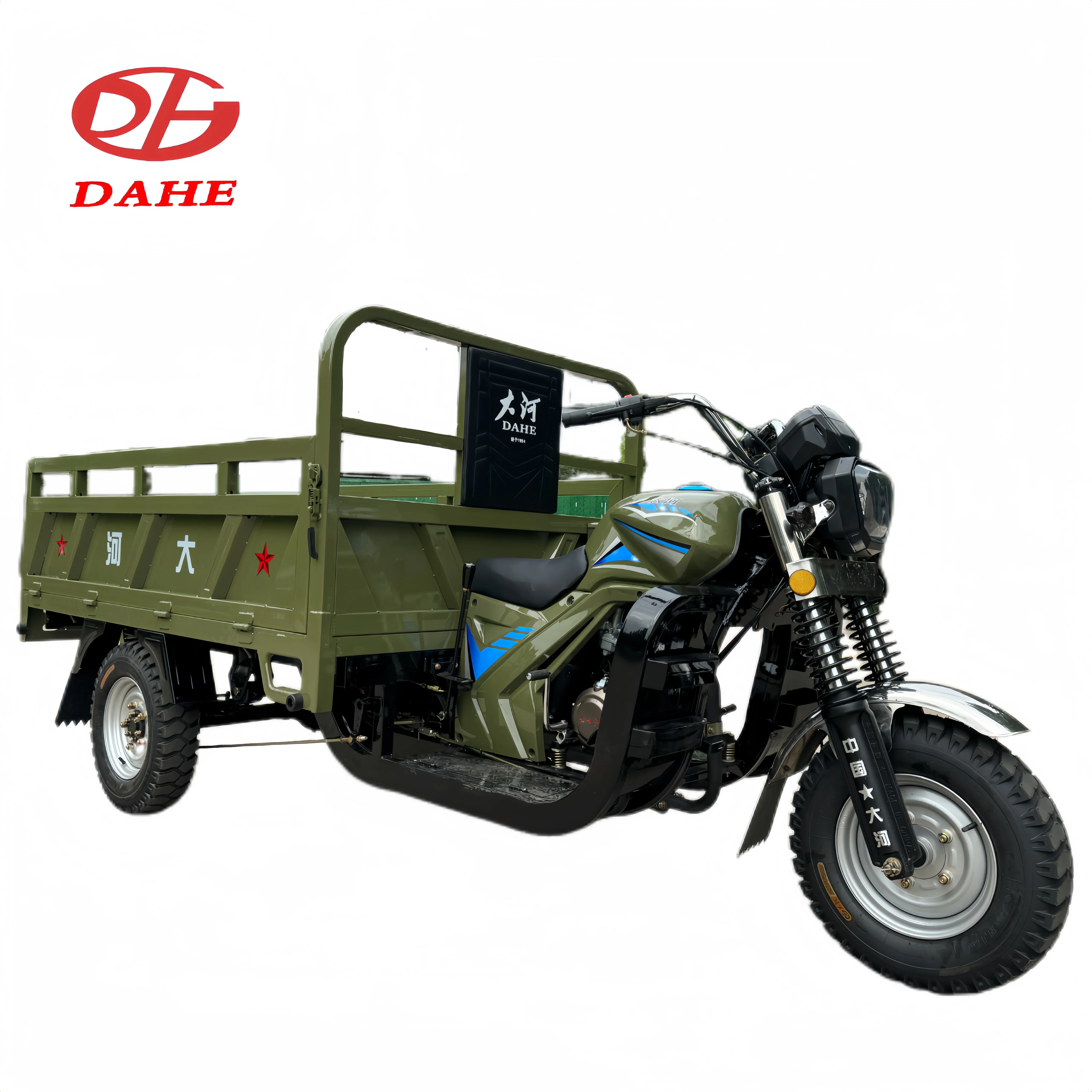 Грузовой сельскохозяйственный 3-колесный мотоцикл 175cc ZONGSHEN бензиновый двигатель Гидравлический самозагружающий трехколесный велосипед