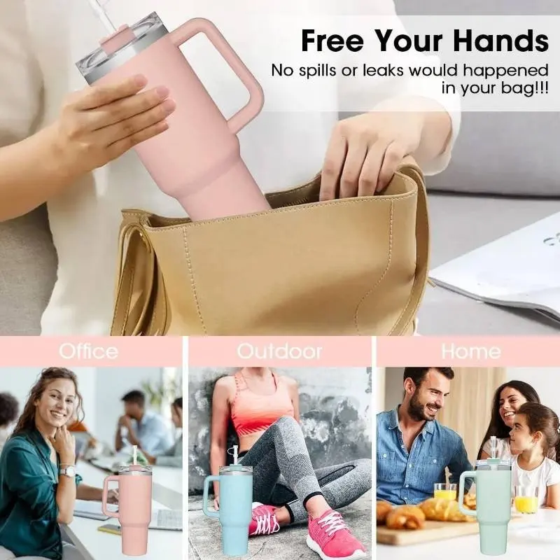 Reusable Straws Covers Silicone Drinking Straw Tips Toppers Stanlye Cup Accessories