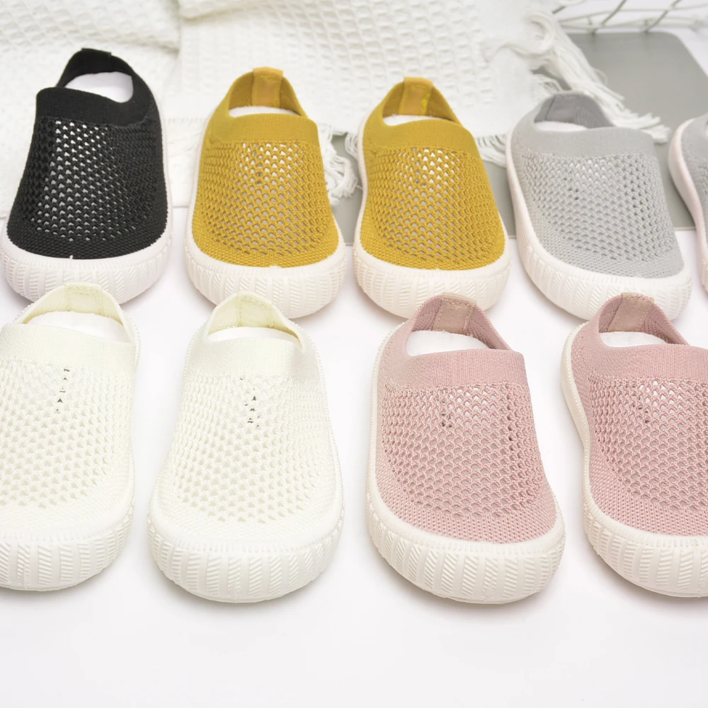 Stock  Children High Quality comfortable outdoor knitted  Slippers Kids casual shoes