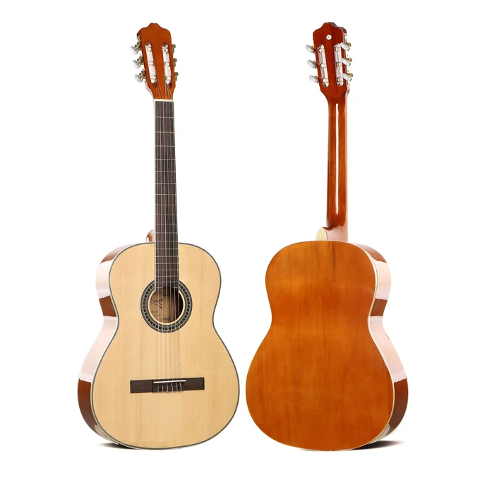 Factory Super-Value Price 6 String 39 Inch Spruce Wood Classical Guitar