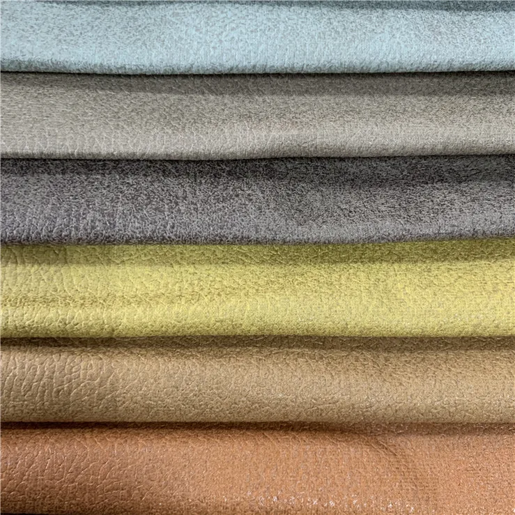Bronzed polyester material design microfiber holland velvet for sofa fabric