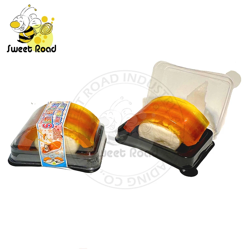 Halal Wholesale Hot Sale sushi jelly gummy candy and marshmallow japanese candy