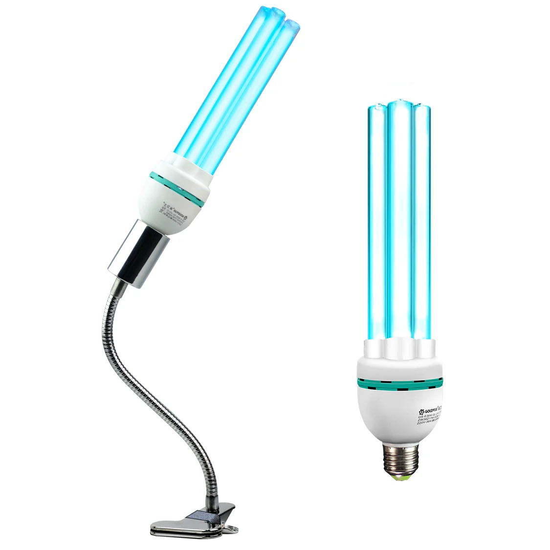Newest Self-ballast UV lamp UV-C Light bulb E27 / E26  disinfection hospital school office shop uvc bulb 254nm
