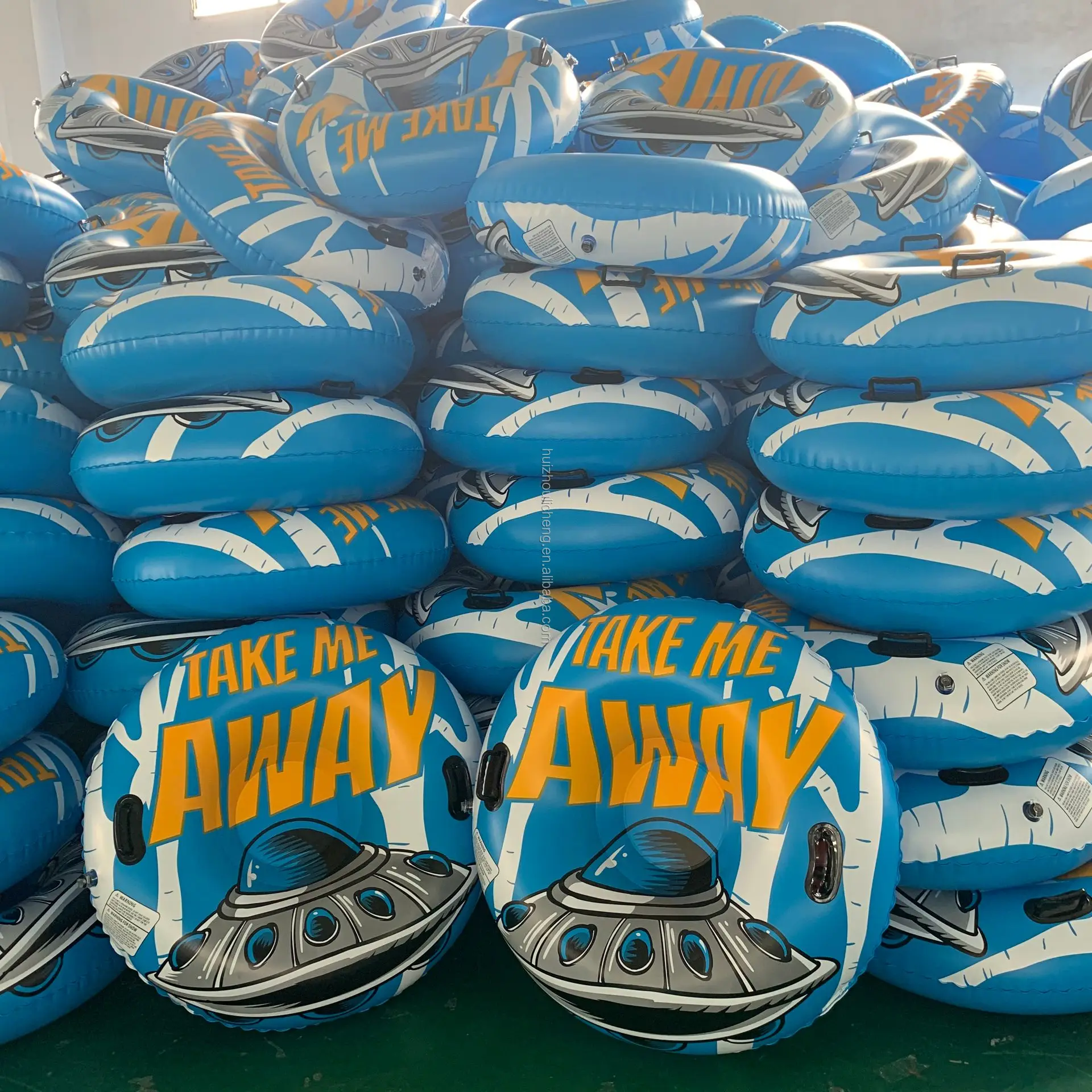 LC PVC Snow Tubing Toy Inflatable Snow Sledge Tube Snow Tubing-Sledge