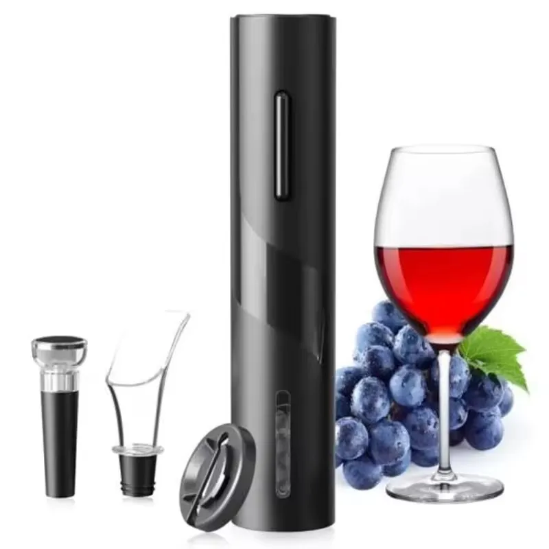 2024 Hot Selling Automatic Electric Wine Bottle Opener, Red Wine Operated 4 in 1 Electric Opener Set