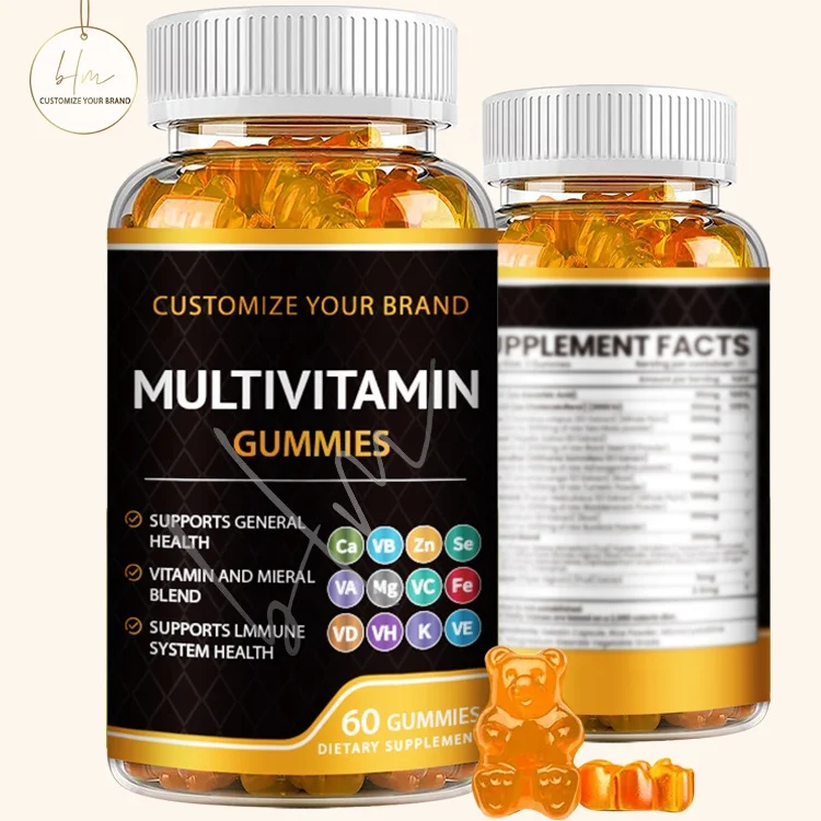 Omega 3 Fish Oil Epa/Dha Vitamin D3 C B12 B6 Vitamin a K Zinc Kids Multivitamin Gummies