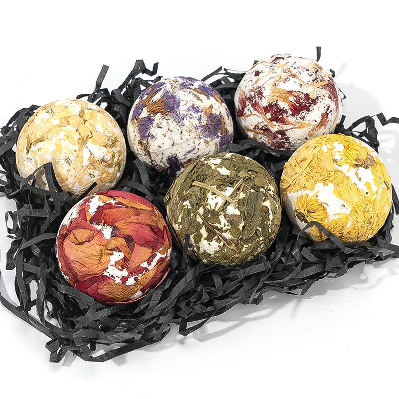 Роскошный подарочный набор от производителя, веганские пузырьки, пузырьки, натуральные бани Fizzes Cbd, органические розы ручной работы, лаванда, сушеные цветы, лепестки, Бомбочки для ванны