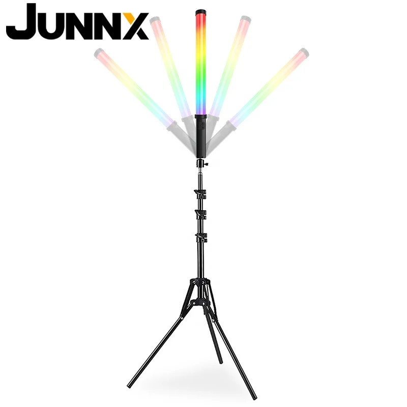 Junnx новая портативная светодиодная RGB трубка заполняющий свет палка для фотографии красочная атмосфера селфи лампа батарея 2000 мАч