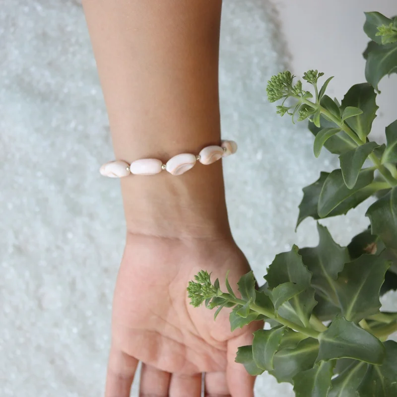 Handmade Bean Snail Shell Bracelet Beach Wedding Holidays Jewelry Natural Shell