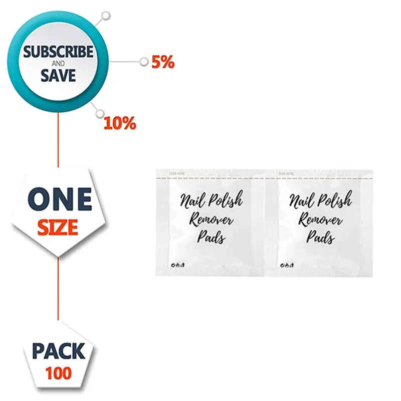 Салфетки для снятия лака индивидуальная упаковка OEM одноразовые инструменты нейл-арта