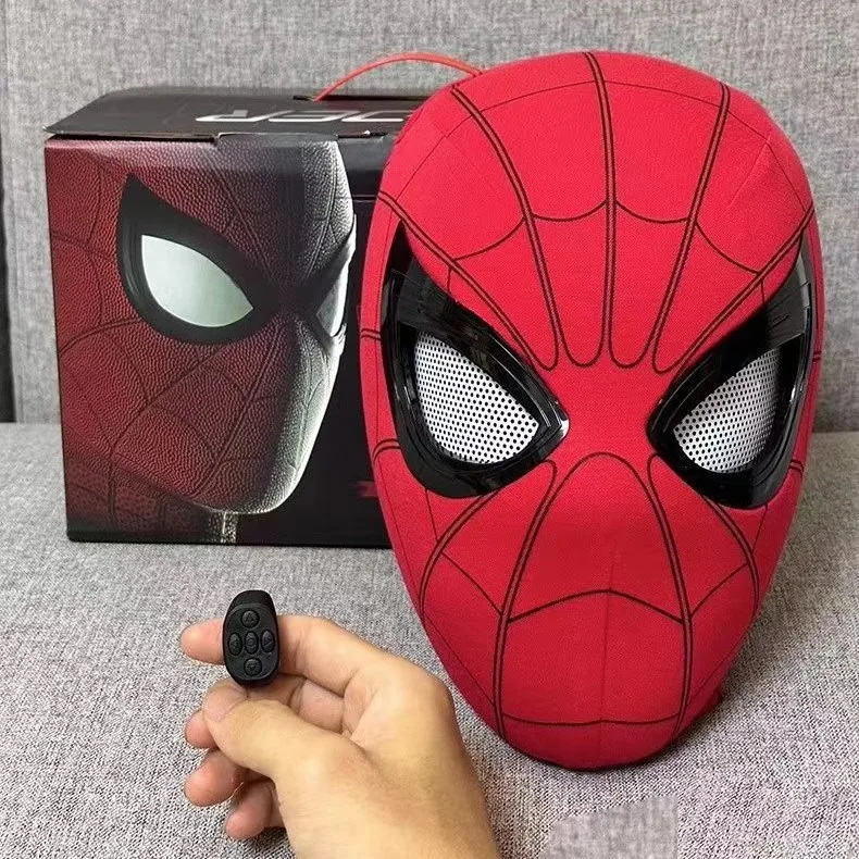 Hot Party Mask Halloween Christmas New Strange Photo Props Boys Birthday Gift Cosplay Electric Blinking Spider Man Headgear