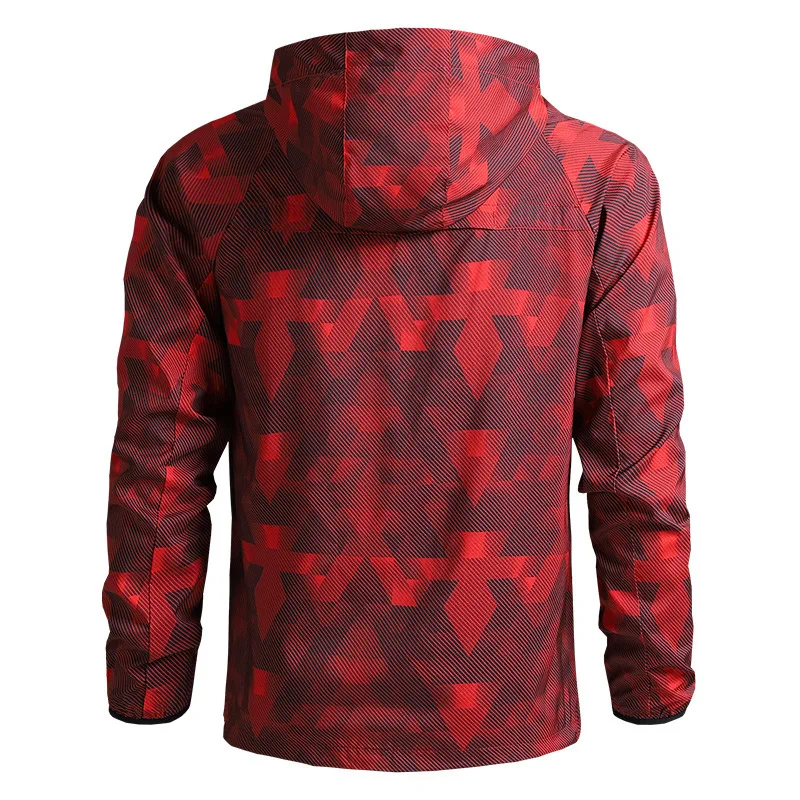 Модная весенняя куртка с сублимационной печатью, водонепроницаемая ветрозащитная Мужская куртка с мягкой оболочкой