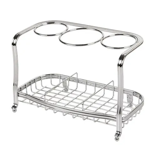 
Vanity Countertop Hair Dryer, Tool Holder Rack 