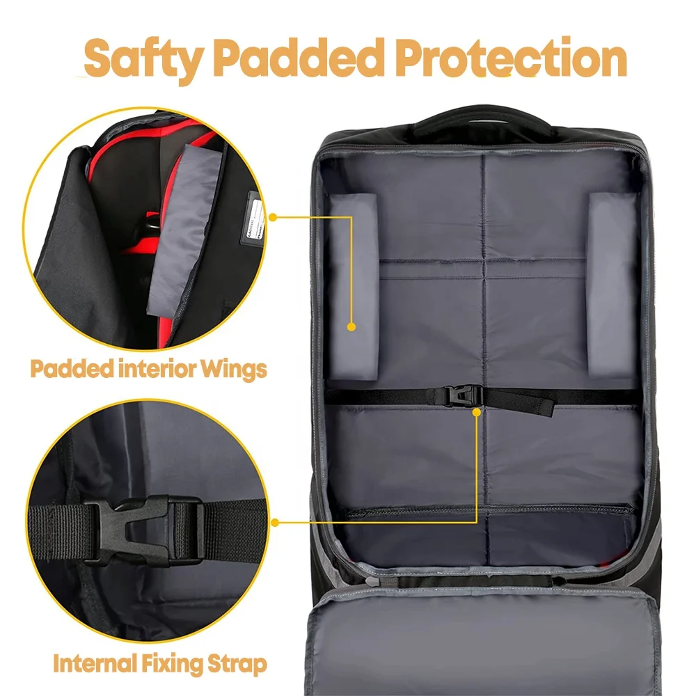 Threewen Factory Price Infant seat travel bag for air travel High Quality Baby seat travel covers with wheels