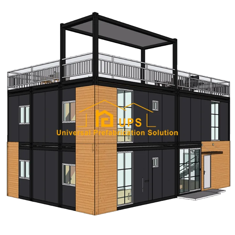 2020 Steel structure frame prefab houses container  easy to assemble premade house apartment building