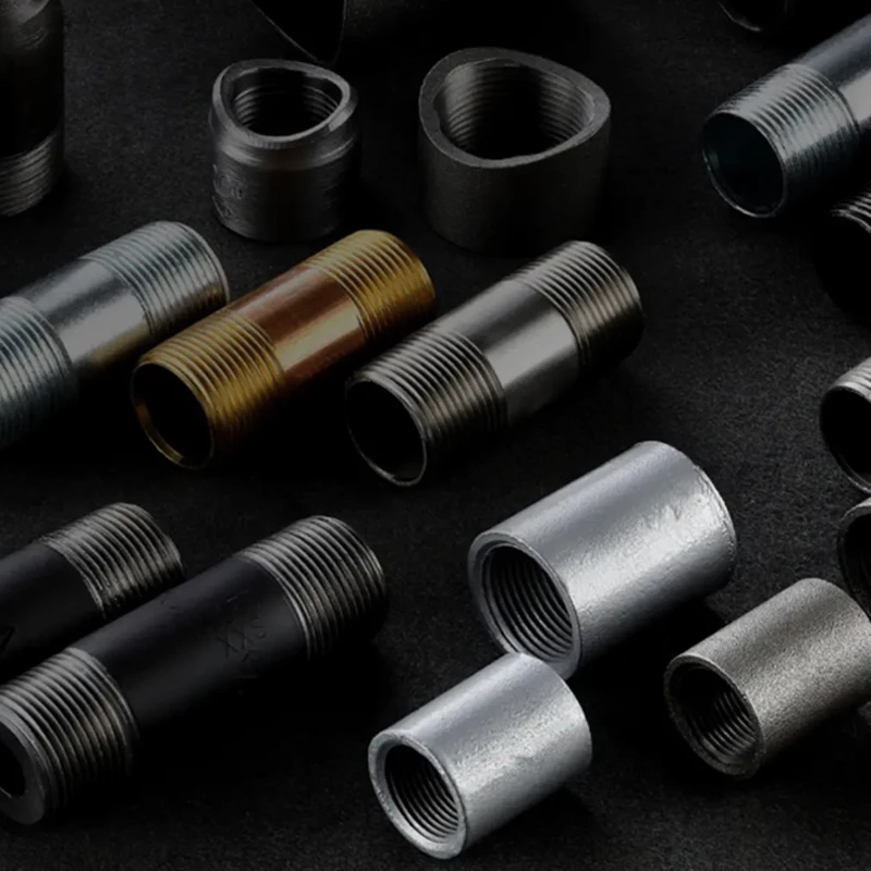 nipple pipe fittings galvanized thread male end nipple for plumber materials