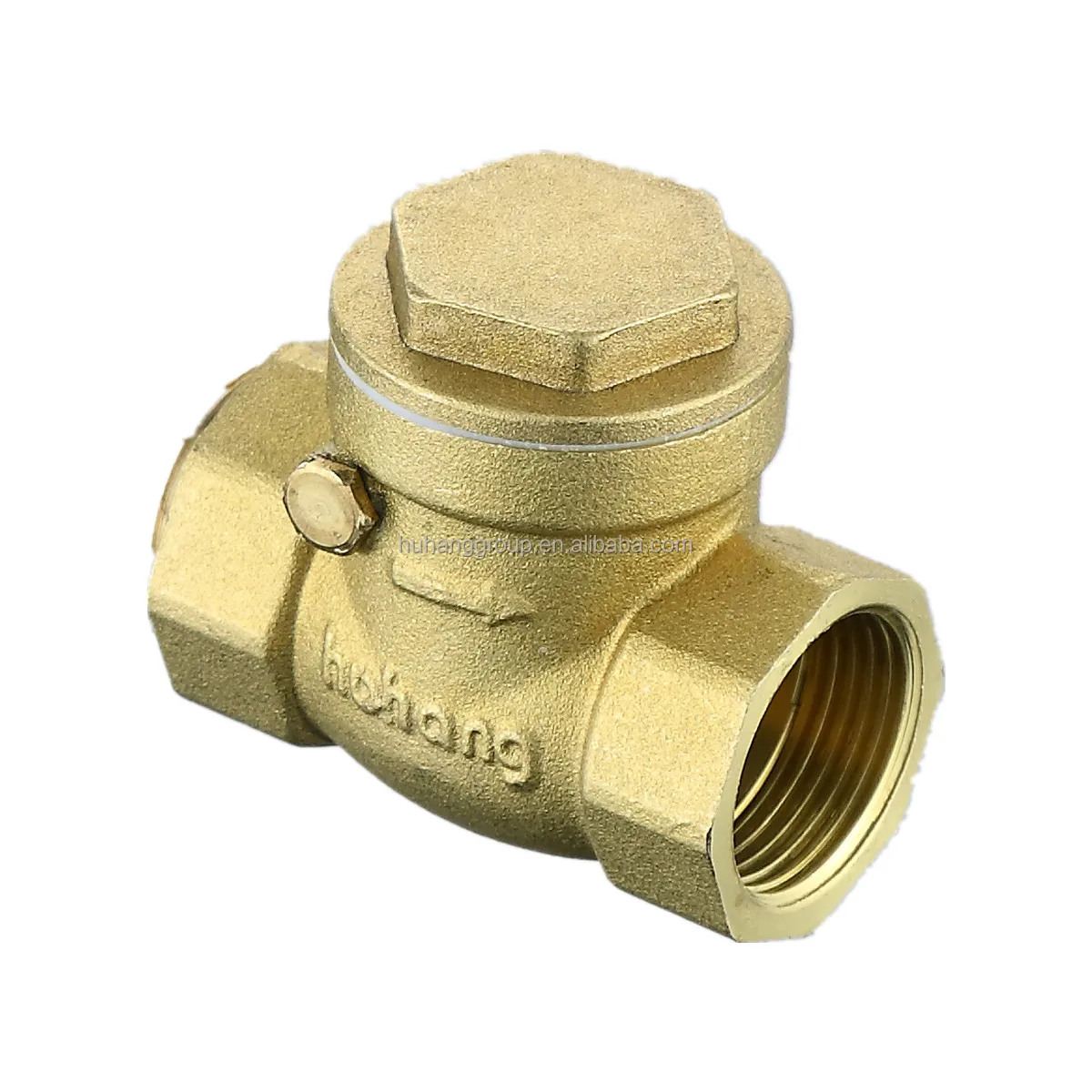 Латунный обратный клапан, горизонтальный односторонний клапан