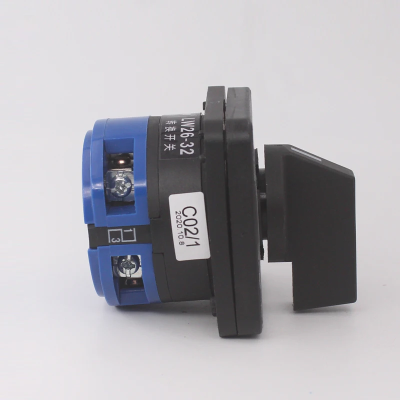 Universal transfer switch LW26-32 Dual power changeover switch backward combination 32A 1 pole 1-0-2