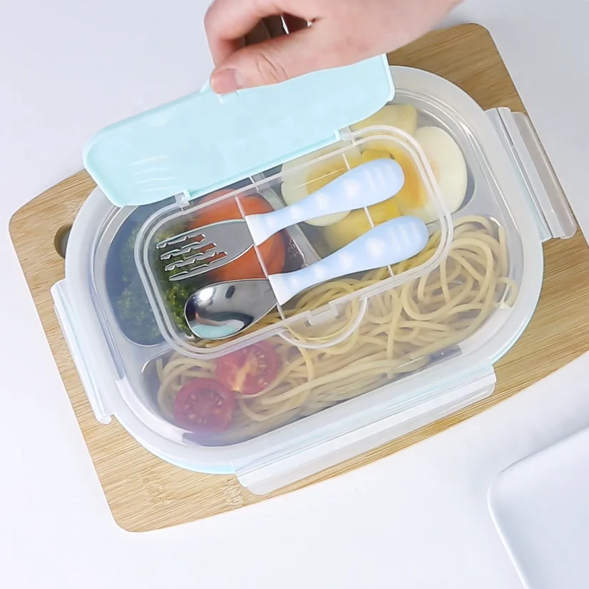 wholesale Children Food Grade Rectangular Metal Stainless Steel Bento Lunch Box