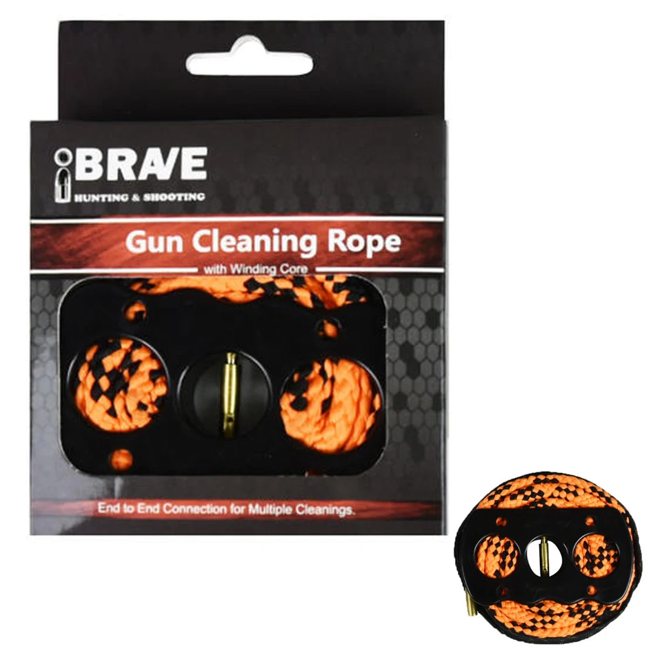 Gun cleaning kit pulling through cleaner bore snake rope gun cleaner gun cleaning brush guncare products