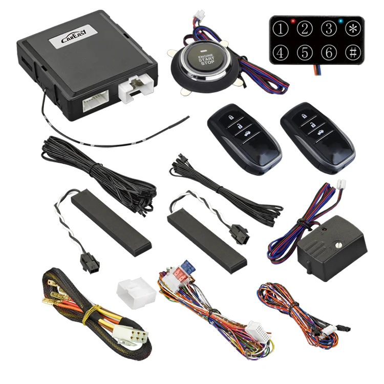  CarEasy 4G GPS/GSM Автомобильная сигнализация PKE бесключевая кнопка запуска двигателя система остановки с дистанционным