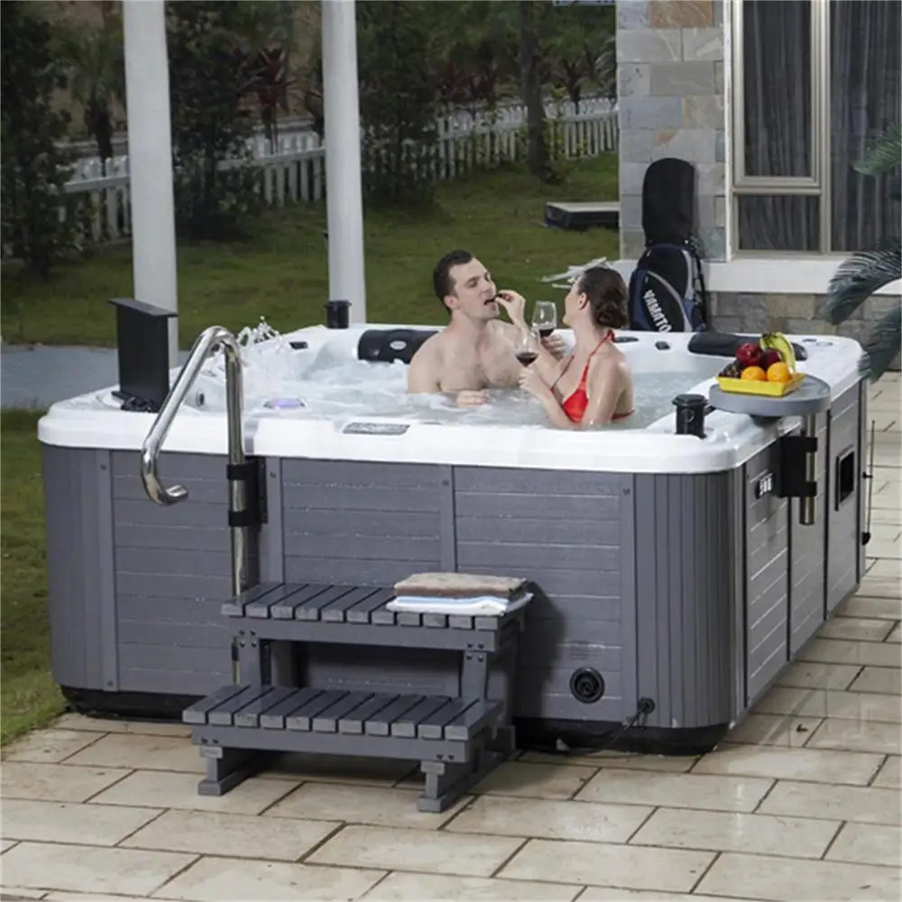 Sunrns Quality Luxury 5 Person Use Hottub 88 Pcs Jets Spa Massage Bathtub Outdoor Plug And Play Balboa Hot Tub For Backyard