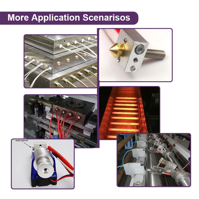 BRIGHT Customized Tube 380V 100W Industrial Stainless Steel Electric Heating Element Cartridge Heaters