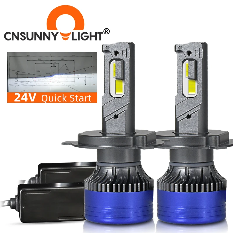 24V пикап Фарос Led световых систем фары Luces 80 Вт противотуманный фонарь других легких грузовиков аксессуары Запчасти светодиодный H4 фары