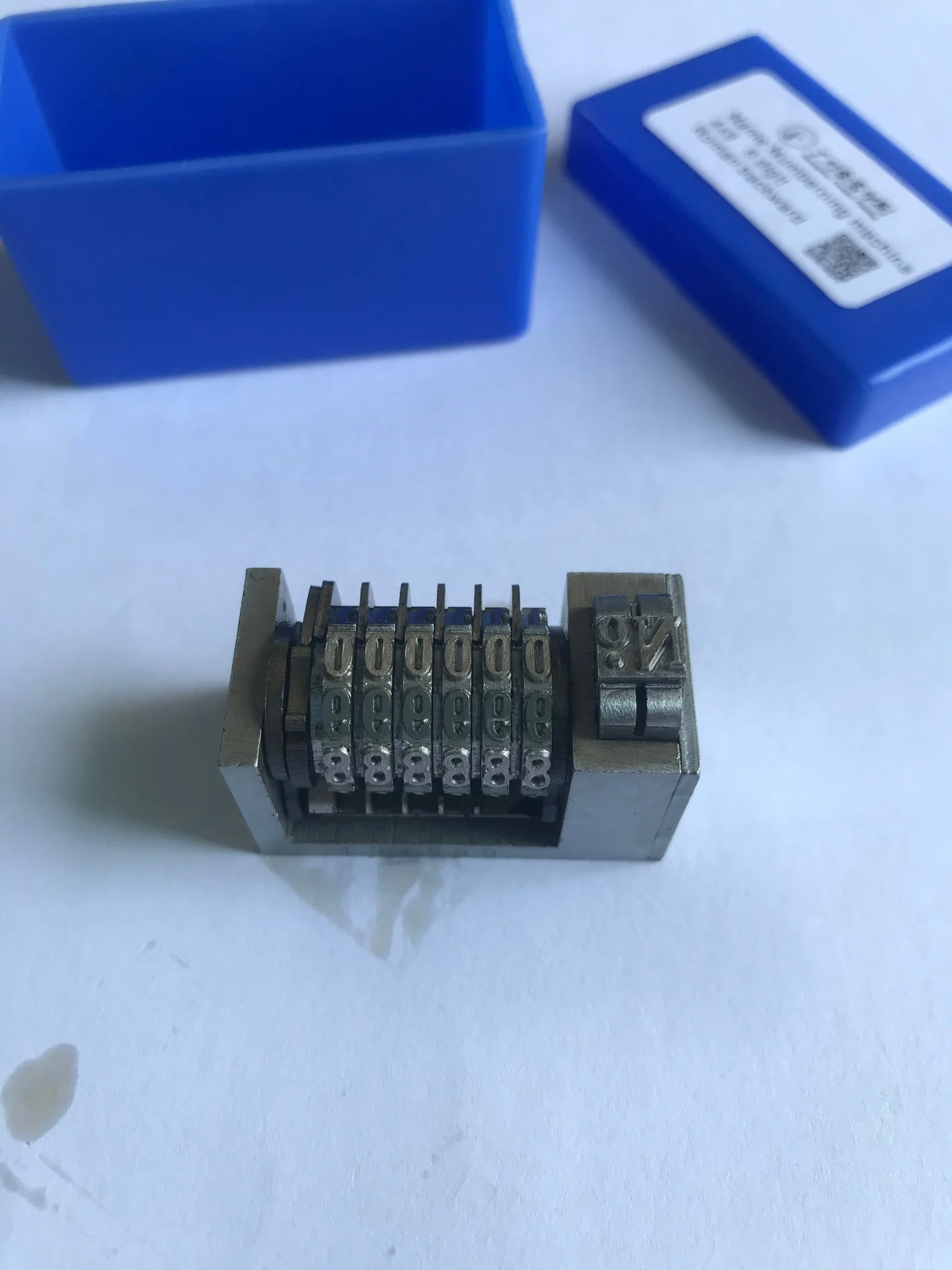 Numerator Machine 4x8 Cicero Roman full steel Font letterpress Numbering machine