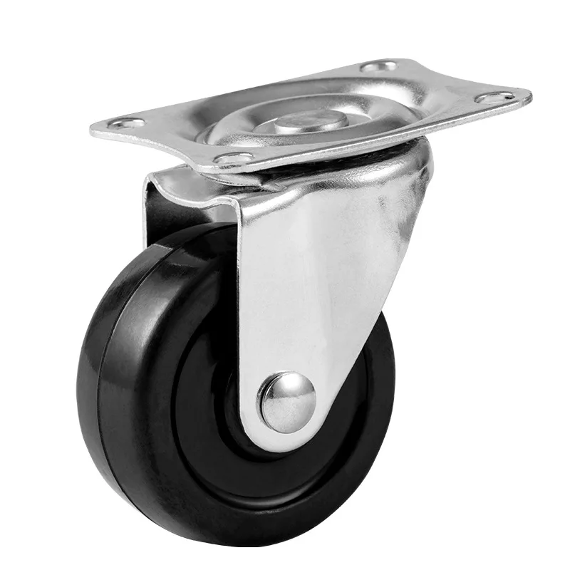 Industrial Side Brake Rubber Caster Pulley Swivel Caster Wheel Light duty Trolley Caster Wheel