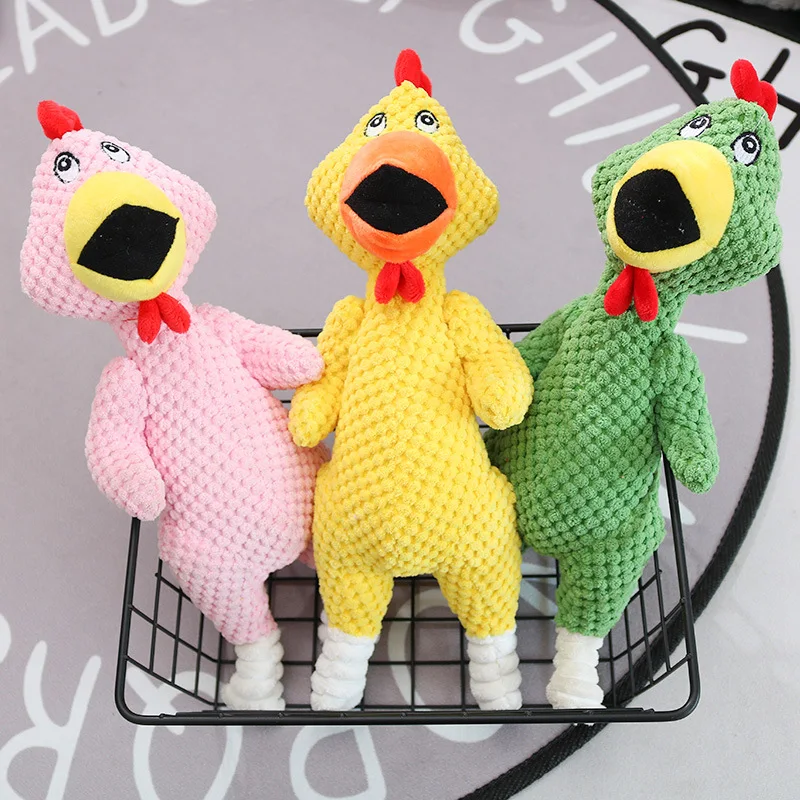 Pineapple Fleece Screaming Chicken New Plush Toy Dog Chew Toy