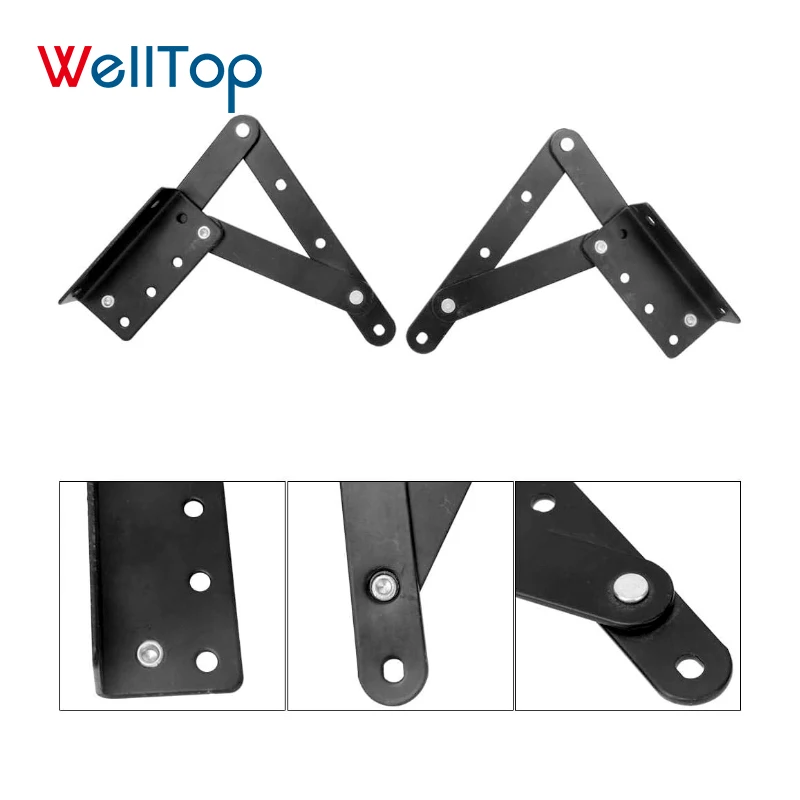 20.063 New Arrivals Furniture Accessories Hardware Black Foldable Lift Top Coffee Table Mechanism Bracket Sofa Bed Mechanism