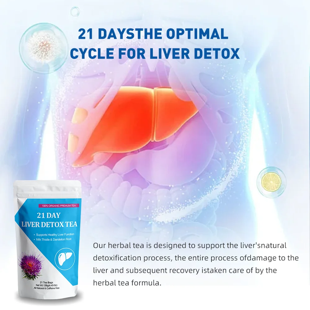 private label liver injury and recovery detox tea Cleanse Detox Health organic herbs tea