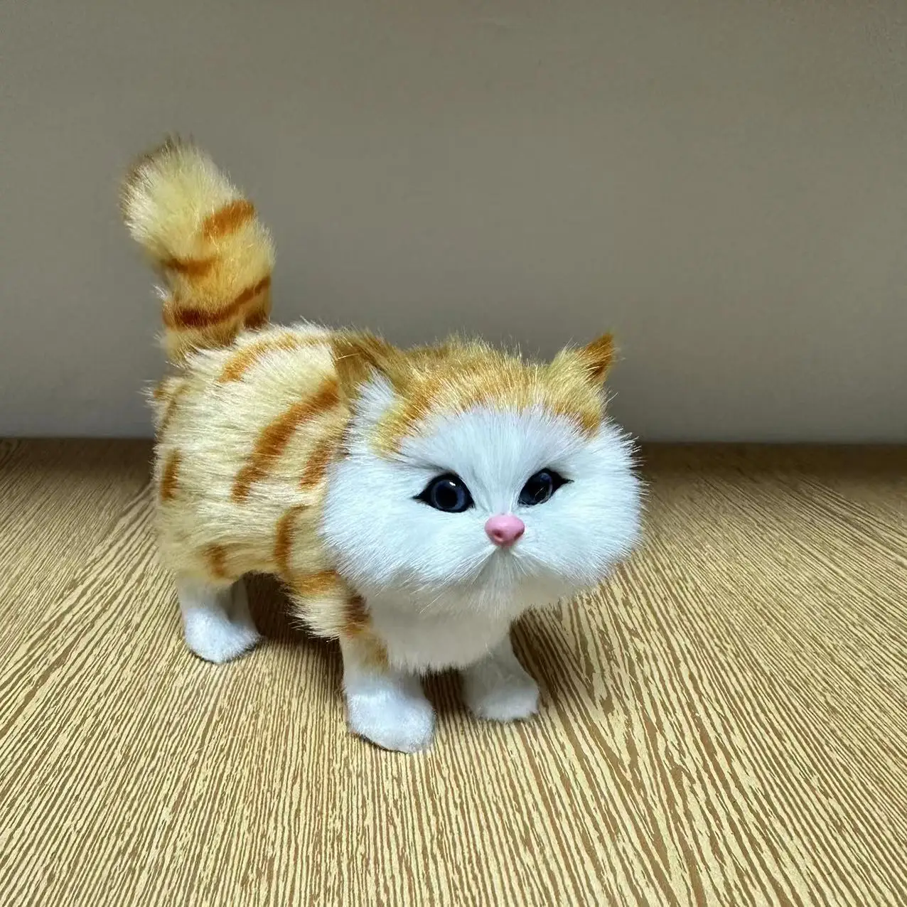 Simulation Cat Animal Ornaments Wedding Gift Creative Home Living Room Ornaments Cat Plush Toy 2024