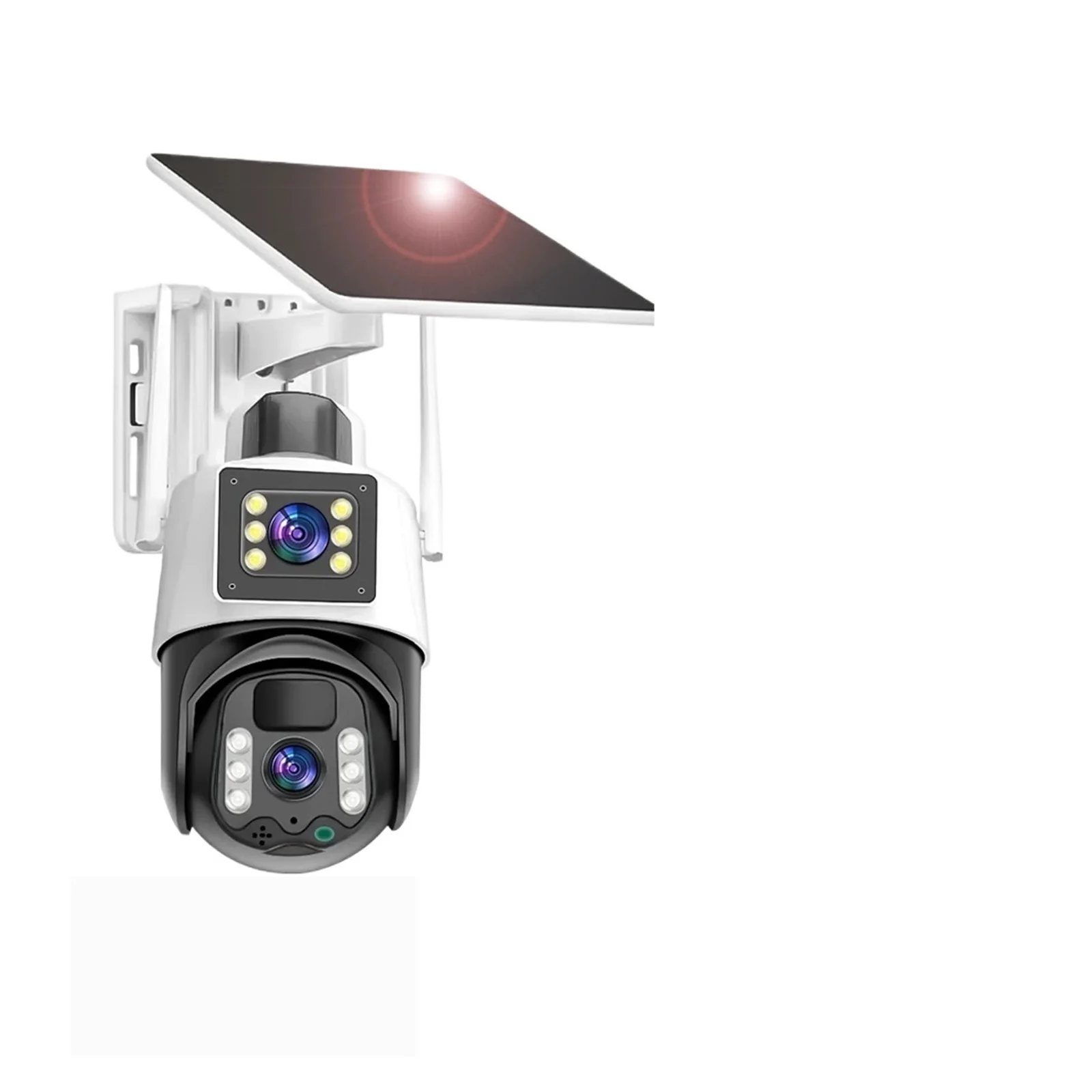 Senhuo V380 4K двойной объектив Wi-Fi солнечный CCTV 10x зум наружная Безопасность IP-защита 360 камеры 