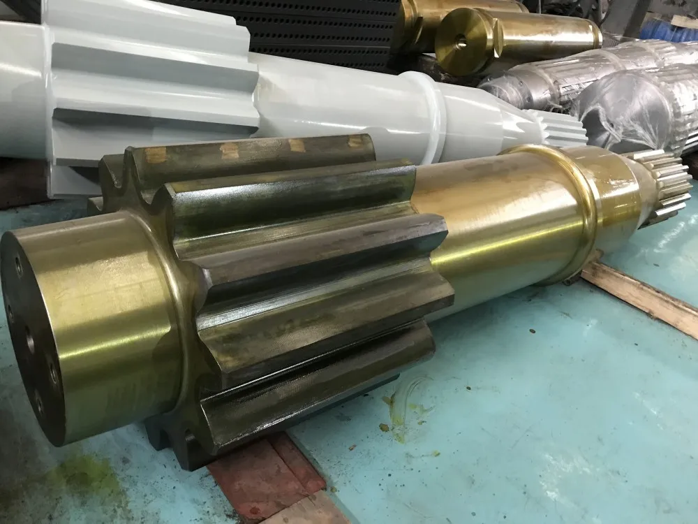 wangli customized large gear shaft sugar factory machinery and equipment accessories 42CrMo alloy steel long drive gear shaft