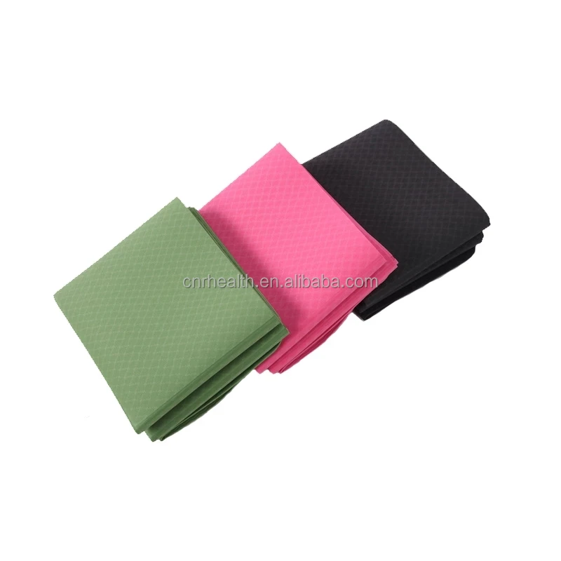 Изготовленный На Заказ Органический Лучший гимнастический Фитнес складной гимнастический логотип 6 мм Пилатес Экологичный коврик для йоги из ТПЭ