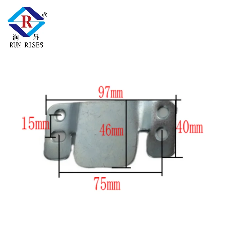 G42 Hot sale sofa connector furniture use Fasteners Mountain shape hinge white zinc