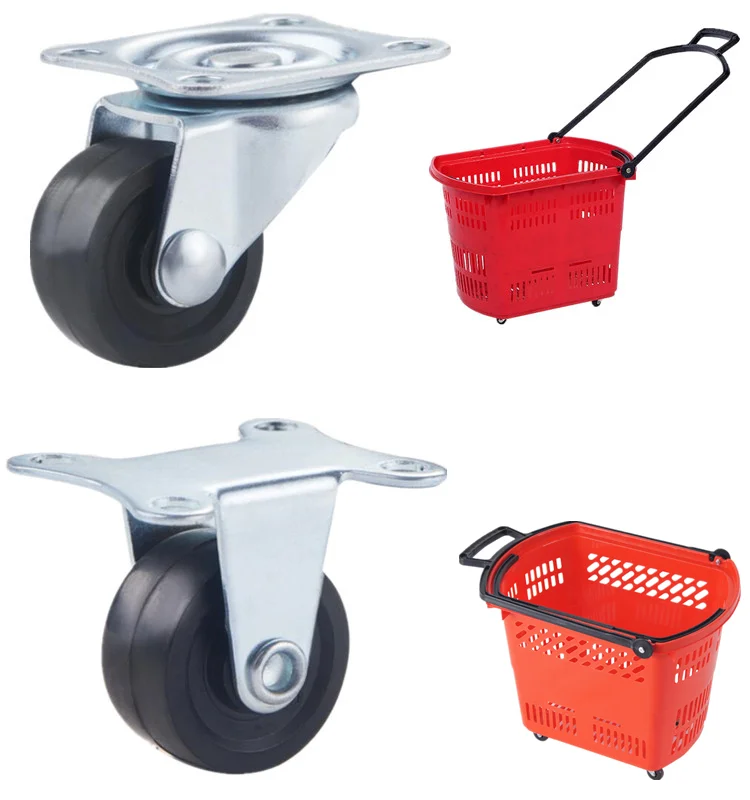 Light duty 1 inch 25mm caster wheel castor for supermarket basket shopping trolley